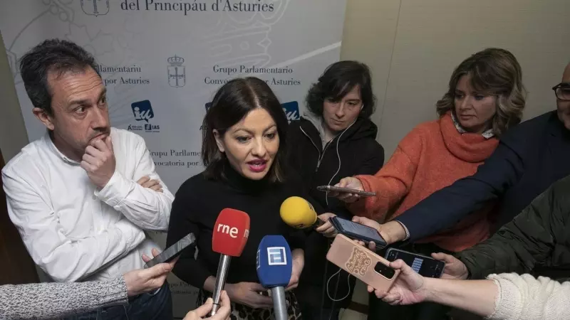 26/04/2024 La ministra de Juventud e Infancia, Sira Rego, durante la Conferencia Interparlamentaria de IU, a 2 de marzo de 2024, en Oviedo, Asturias.