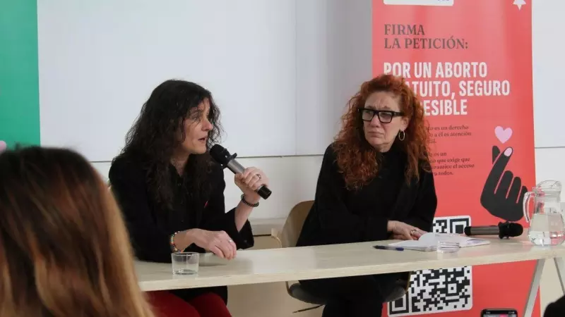 Inicio de la campaña 'Mi voz, mi decisión' presentada en rueda de prensa por las portavoces del movimiento en España, Kika Fumero y Cristina Fallarás.