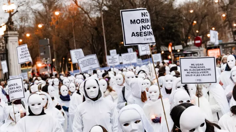 Manifestación en Madrid por el Día Internacional de la Mujer, a 8 de marzo de 2024.
