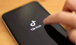 La aplicación TikTok en un dispositivo móvil.