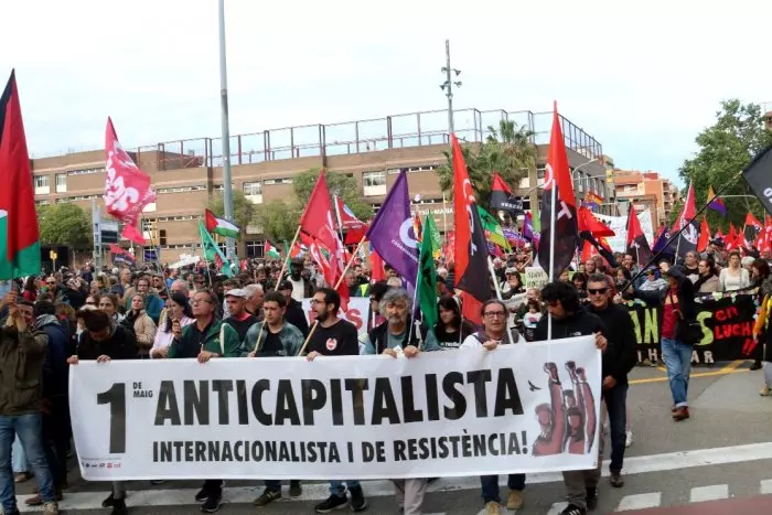 El sindicalisme alternatiu crida al carrer contra la precarietat laboral i per la llibertat de Palestina