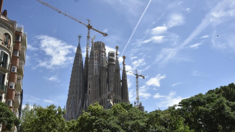 La Sagrada Familia, en Barcelona, Catalunya.