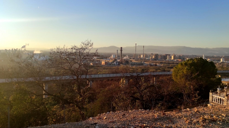 Una vista del polígon petroquímic de Tarragona.