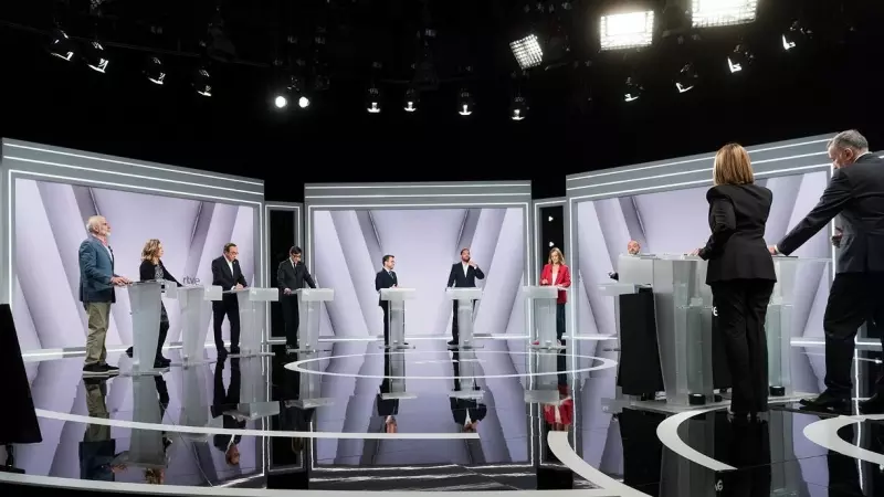 02/05/2024 - Un moment del debat electoral per al 12-M organitzat per TVE.