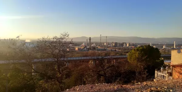 Una vista del polígon petroquímic de Tarragona.
