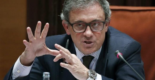 Jordi Pujol Ferrusola, durante la comisión de investigación en el Parlament de Cataluña. EFE