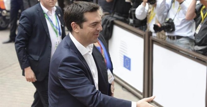 Alexis Tsipras a su llegada a Bruselas. / STEPHANIE LECOCQ (EFE)