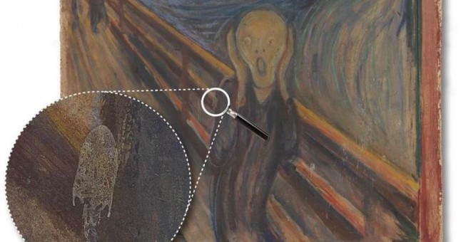 El misterio de la mancha blanca en 'El Grito' de Munch, ha sido soliconado. NORWEGIAN NATIONAL MUSEUM