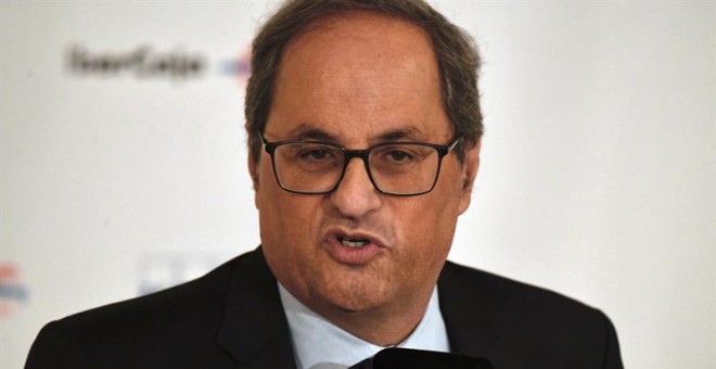 El president de la Generalitat, Quim Torra. (EFE/Víctor Lerena)