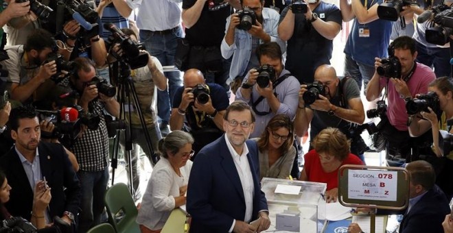 Rajoy Votando 26J