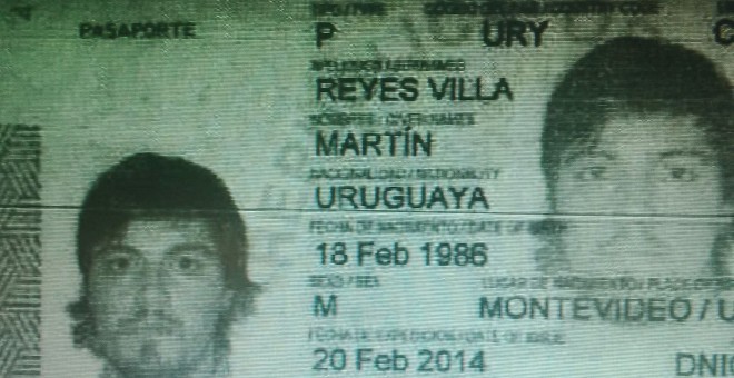 Este es el DNI del ciudadano uruguayo cuya identidad utilizó el comisario Villarejo para contratar un móvil desde el que hablar con Inda y otros 'periodistas infiltrados'.