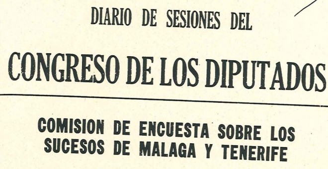 Portada de documentos oficiales del Congreso sobre el asesinato de Caparrós.