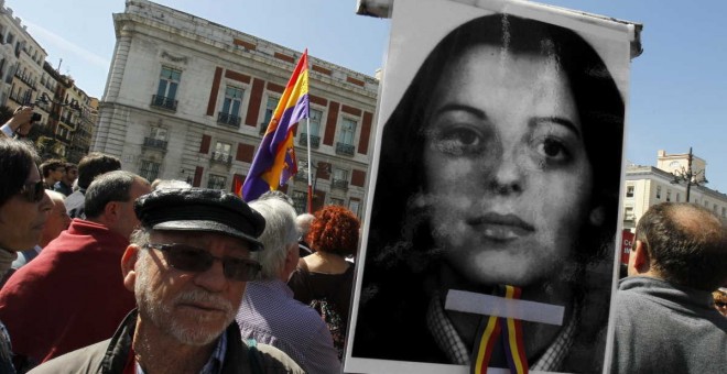 Foto del acto homenaje a Yolanda González, en Madrid, en , en 2013. EFE/Kote Rodrigo