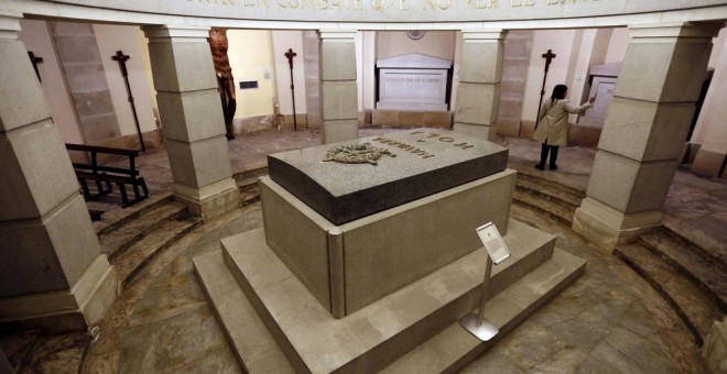La cripta del Monumento a los Caídos donde se encontraba enterrado José Sanjurjo.- EFE