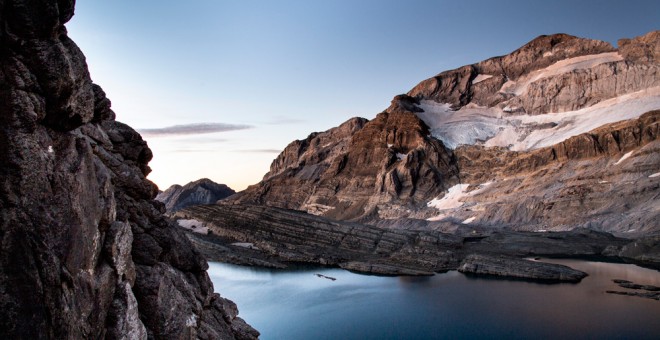 El glaciar de Monteperdido, en septiembre de 2018. PEDRO ARMESTRE