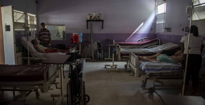Una de las habitaciones del Hospital Oncológico Luis Razetti de Caracas, Venezuela.- JAIRO VARGAS