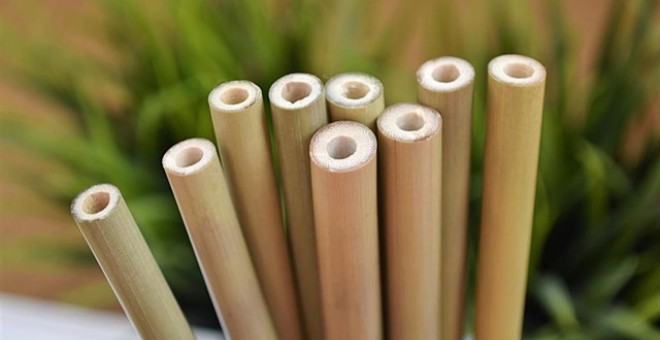 Pajitas de bambú. Packawin