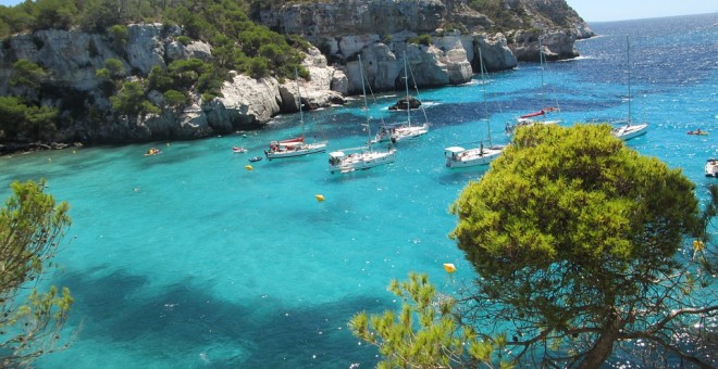 Una cala de Menorca. / Pixabay