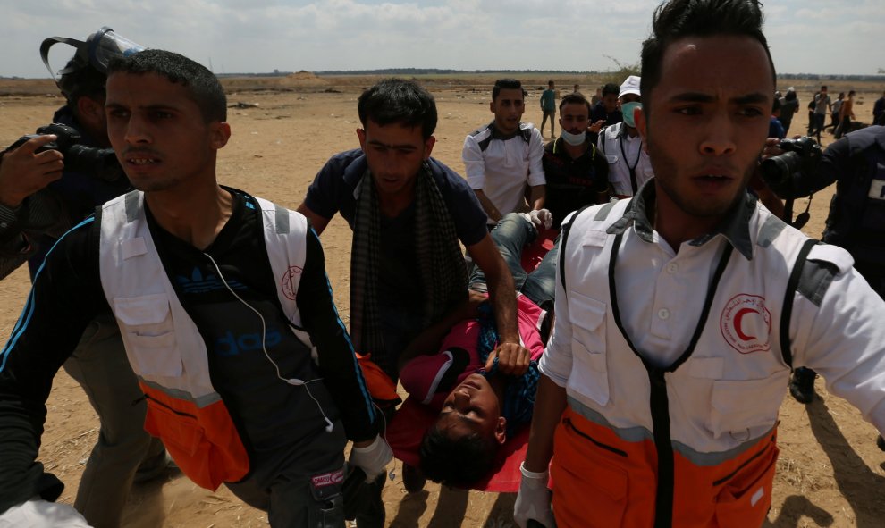 Israel ataca a palestinos en la Franja de Gaza - REUTERS