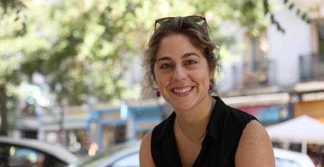 Lara Hernández, responsable de convergencia de IU.- JAIRO VARGAS