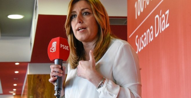 La precandidata a las primarias del PSOE y presidenta de la Junta de Andalucía, Susana Díaz.