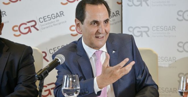José Rolando Álvarez Valbuena, presidente de SGR-CESGAR, durante la presentación del informe