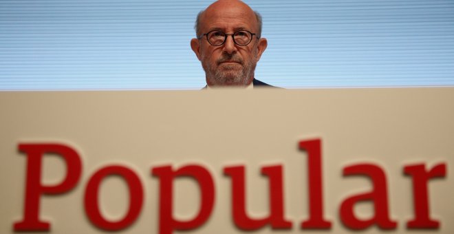 El presidente de Banco Popular, Emilio Saracho, en su primera junta de accionistas. REUTERS/Juan Medina