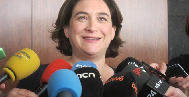 La alcaldesa de Barcelona, Ada Colau. E.P.