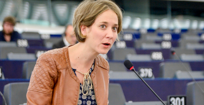 La portavoz en el Parlamento Europeo de Izquierda Unida, Marina Albiol / EUROPA PRESS