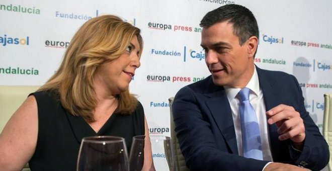 Susana Díaz y Pedro Sánchez, en una foto de archivo. EFE
