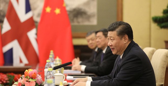 El presidente de China, Xi Jinping, en una reunión con May en Pekín hace unos días. REUTERS/Wu Hong