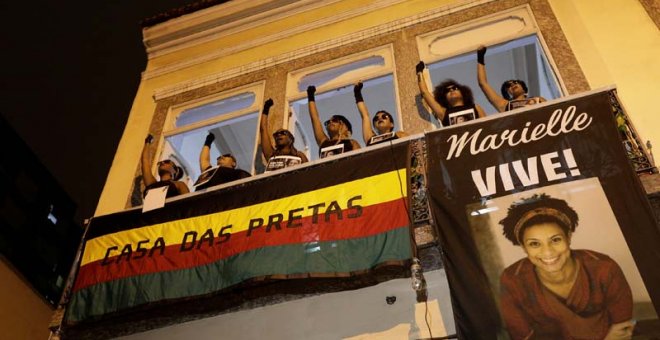 Protesta en Río de Janeiro por el asesinato de Marielle Franco. | REUTERS