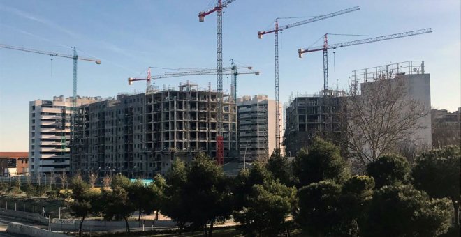 Promoción de viviendas nuevas en la zona de Madrid Río.