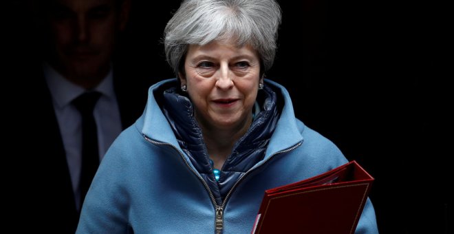 May, en Downing Street, este lunes. REUTERS/Peter Nicholls