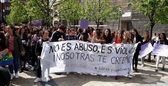 Manifestación contra la sentencia de 'La Manada'. Europa Press