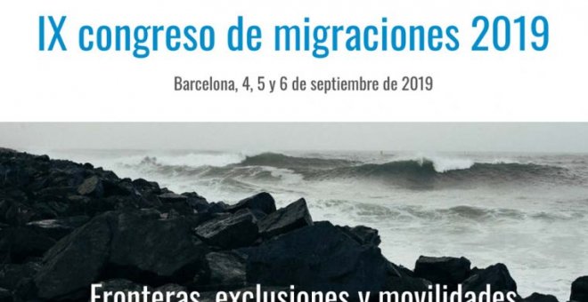 Cartel del IX Congreso de Migraciones.