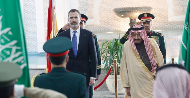 Imagen de archivo de la visita del rey Felipe VI a Arabia Saudí en enero de 2017. CASA REAL