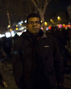 Tubal José Padilla, venezolano, solicitantes de asilo, ha pasado nueve noches durmiendo en la calle por falta de recursos.- JAIRO VARGAS