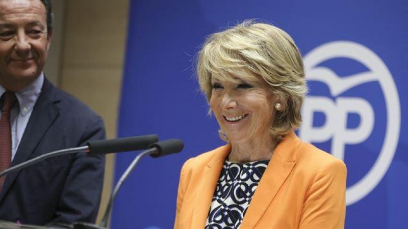 La presidenta del PP de Madrid, Esperanza Aguirre.- EP