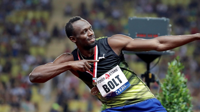 El atleta jamaicano Usain Bolt tras ganar los 100 metros en la IAAF Diamond League Herculis en Monaco /REUTERS (Eric Gaillard)
