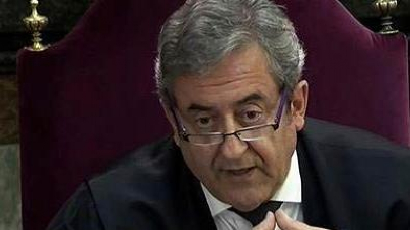 El Fiscal Javier Zaragoza presenta sus conclusiones ante el Tribunal Supremo durante el juicio del 'procés'. (EFE)