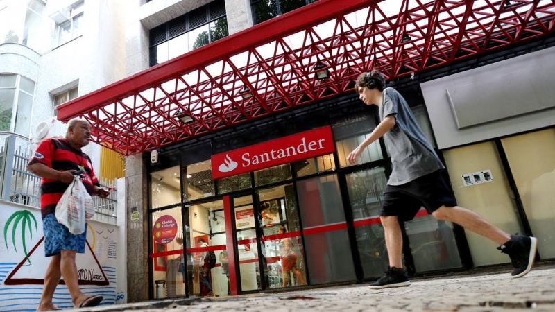 Una oficina del Banco Santander en Rio de Janeiro. REUTERS/Sergio Moraes