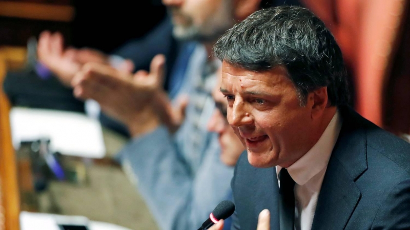 El primer ministro italiano, Matteo Renzi, se dirige al Parlamento el pasado mes de agosto de 2019. /REUTERS