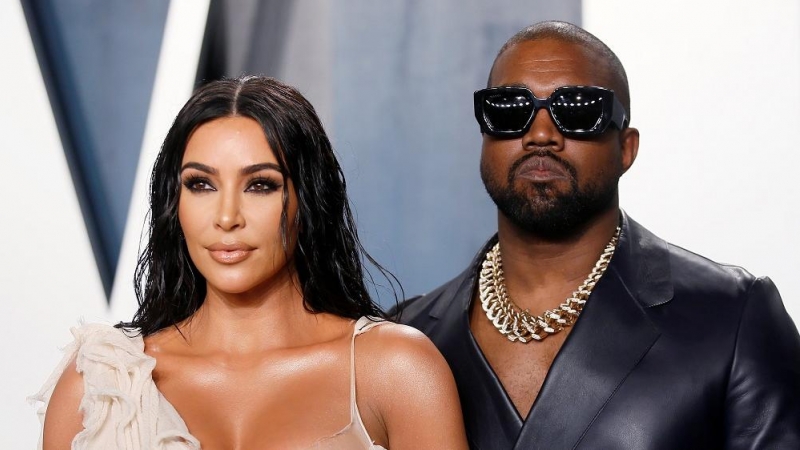 Kim Kardashian y Kanye West en una imagen de archivo. REUTERS/Danny Moloshok.