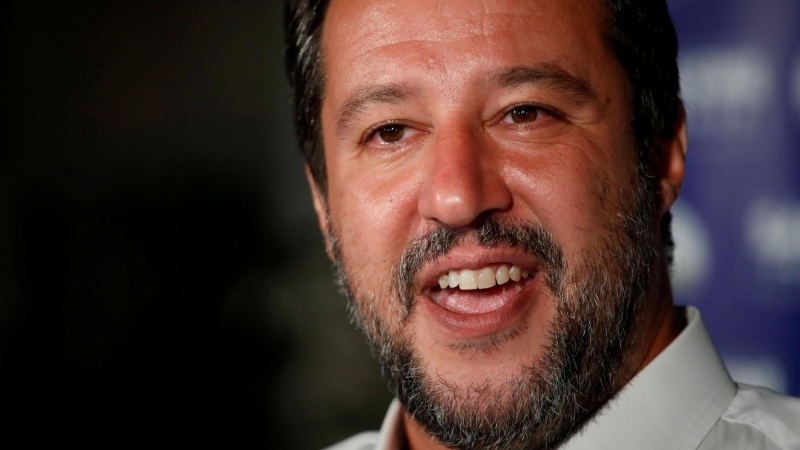 Imagen del partido de ultraderecha italiano, Matteo Salvini. / REUTERS / ALESSANDRO GAROFALO