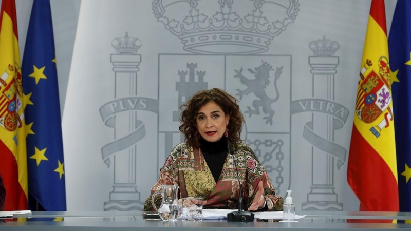 La portavoz del Gobierno y ministra de Hacienda, María Jesús Montero. EFE/J.J. Guillén/Archivo