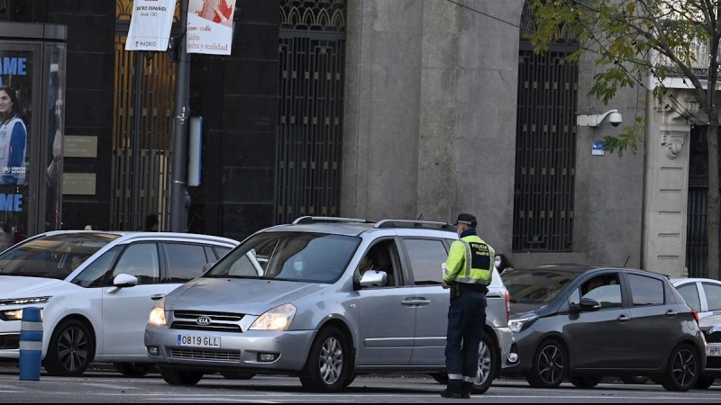 Policía madrid multa