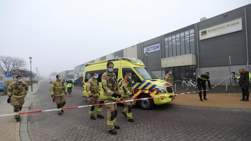 Imagen del lugar de la explosión en la localidad de Bovenkarspel, a 50 km de Amsterdam.