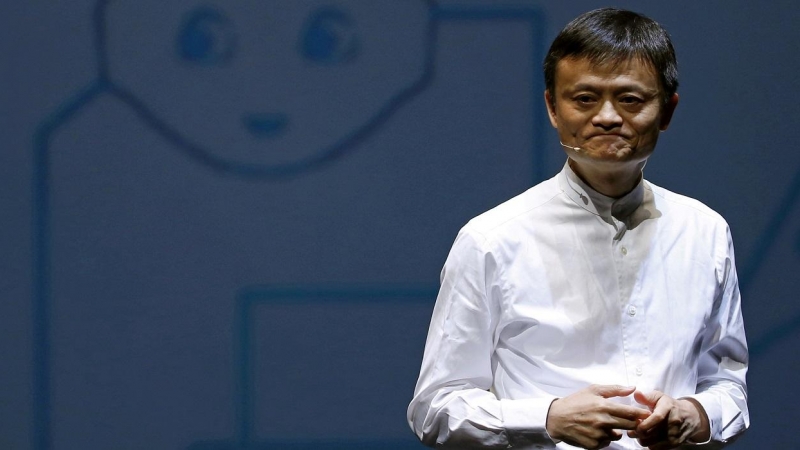 El magnate chino Jack Ma, fundador y presidente ejecutivo de Alibaba Group y principal accionista de Ant Group, durante su participación en una conferencia de prensa en Chiba, Japón. REUTERS / Yuya Shino