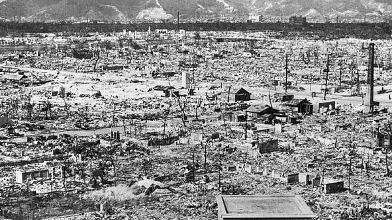Hiroshima tras el bombardeo de EEUU.